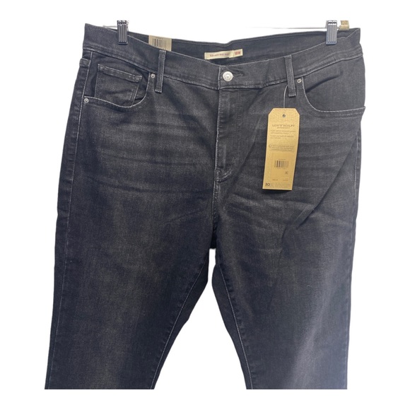 Levi's 721 high-rise skinny jeans 18W plus black stretch NWT classic denim - Picture 4 of 9